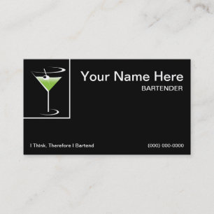 Bartender Business Card