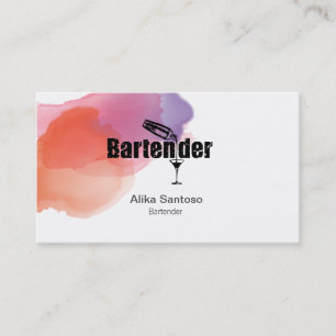 Bartender Business Card