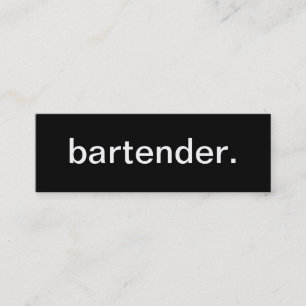 Bartender Business Card
