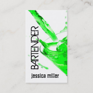 Bartender Business Card