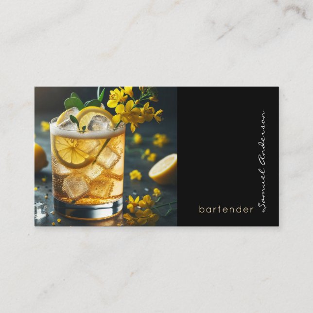Bartender Business Cards (Front)