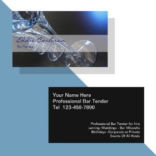 Bartender Business Cards