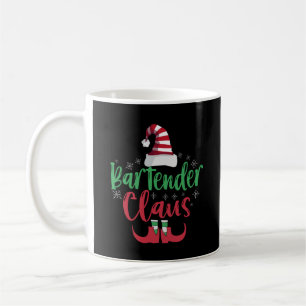 Bartender Claus Funny Santa Family Matching Gift Coffee Mug