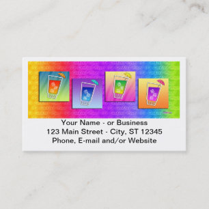 Bartender, Cocktail Business Card