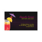 Bartender Cocktail Drinks Mixologist business card