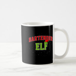 Bartender Elf Christmas Family Matching Group Xmas Coffee Mug