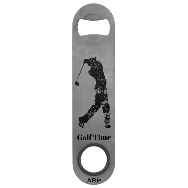 *~* Bartender Grey Marble Textured Golfer (Back)