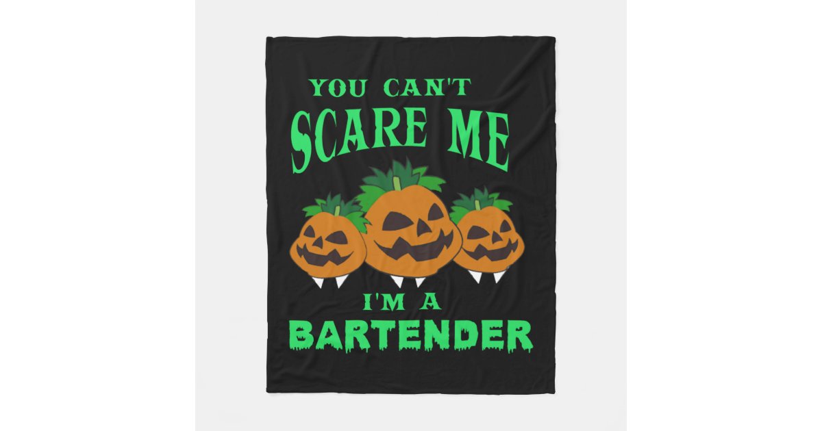 Bartender Halloween Fleece Blanket Zazzle