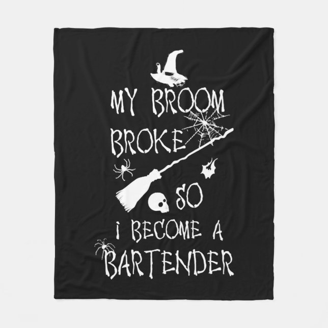 Bartender Halloween    Fleece Blanket (Front)