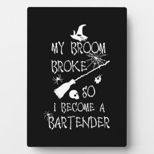 Bartender Halloween     Plaque