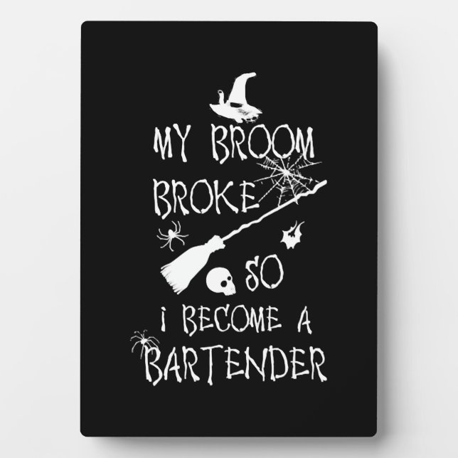 Bartender Halloween     Plaque (Front)