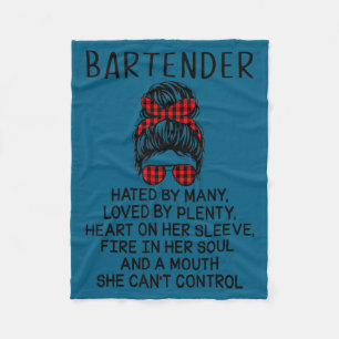 Bartender Hated By Many Loved By Plenty Fleece Blanket