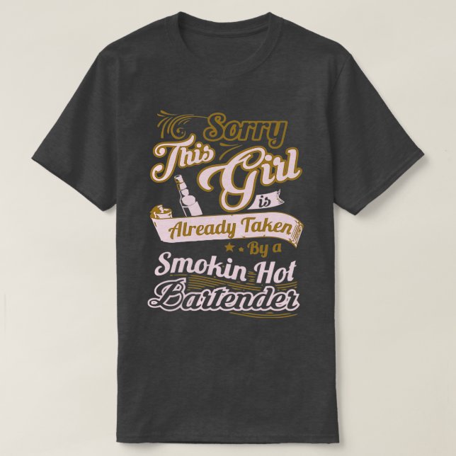 Bartender heart beat 2 T-Shirt (Design Front)
