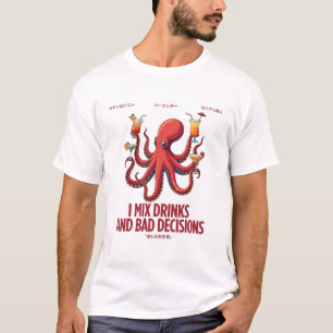 Bartender : I mix drinks and bad decisions T-Shirt