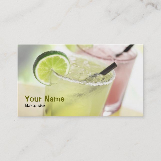 Bartender Margarita Business Card (Front)