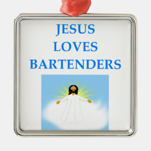 BARTENDER METAL TREE DECORATION