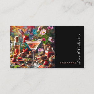 Bartender Mixologist Business Cards