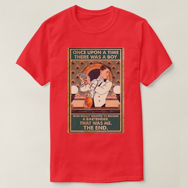 Bartender Once Upon A Time T-Shirt (Design Front)