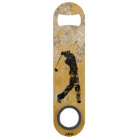 *~* Bartender Rough Gold and Tan Textured Golfer