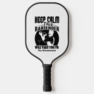 Bartender Shirt - Keep Calm This Bartender T shirt Pickleball Paddle