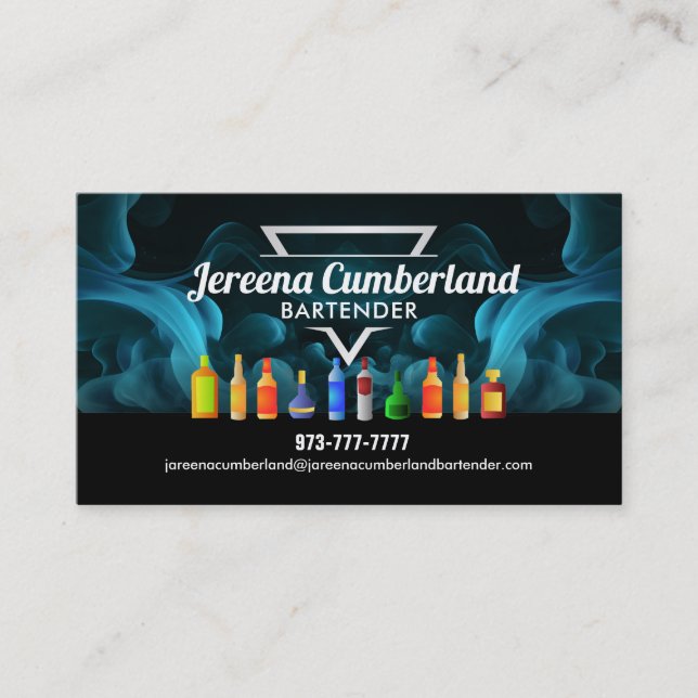 Bartender Slogans Business Cards (Front)