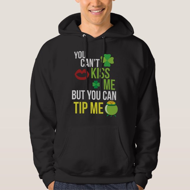 Bartender  St Patricks Day Waitress Waiter Server Hoodie (Front)