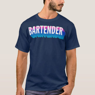 Bartender With Long Gradient Shadow T-Shirt