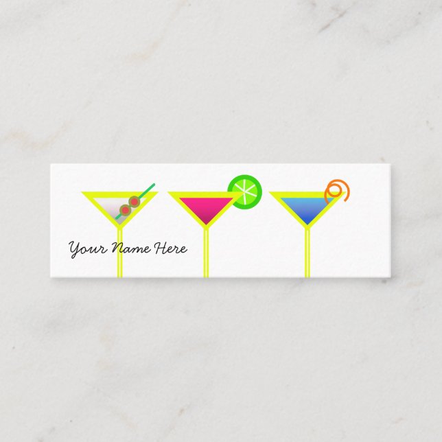 Bartender's business card (Front)