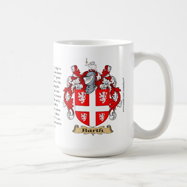 Barth, the Origin, the Meaning and the Crest Coffee Mug (Right)