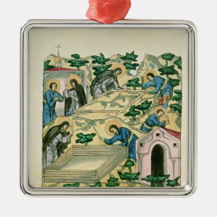 Bartholomew and Stephan Metal Ornament