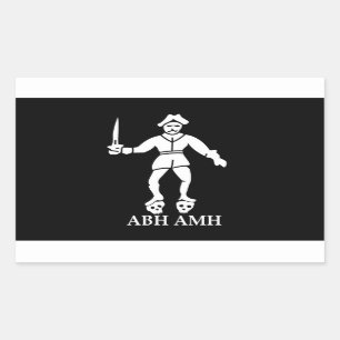 Bartholomew Robert's Pirate Flag Sticker