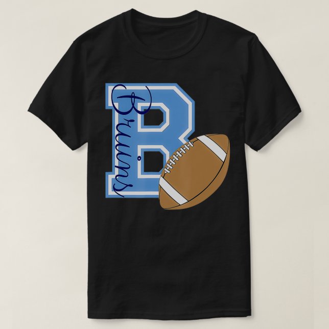 Bartlesville Bruins Football  T-Shirt (Design Front)