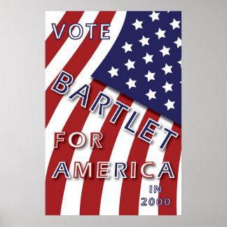 Bartlet for America poster