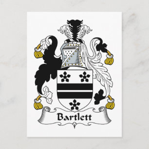 Bartlett Family Crest Postcard