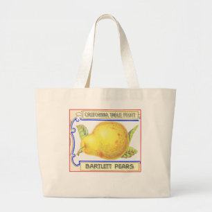 BARTLETT PEARS LARGE TOTE BAG