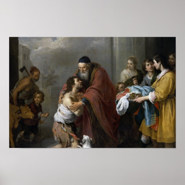 Bartolome Esteban Murillo-Return of the Prodigal Poster (Front)