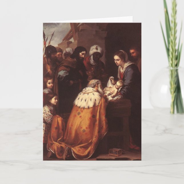 Bartolome Murillo - The Adoration of the Magi GC Holiday Card (Front)
