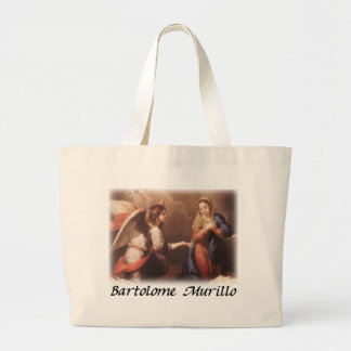 Bartolome Murillo - The Annunciation Large Tote Bag
