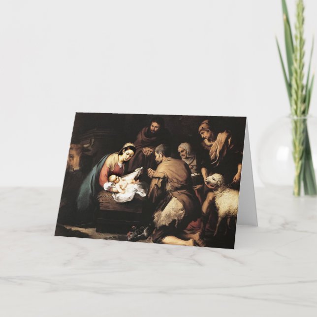 Bartolome Murillo - The Anunciation Holiday Card (Front)