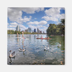 Barton Creek at Lady Bird Lake - Austin, Texas Magnet