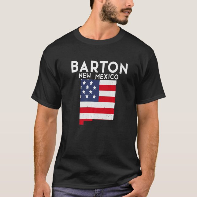BARTON USA State America Travel New Mexican New Me T-Shirt (Front)