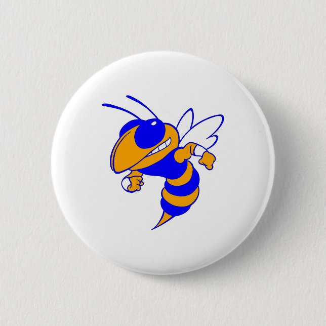 Bartow Yellow Jackets 6 Cm Round Badge (Front)