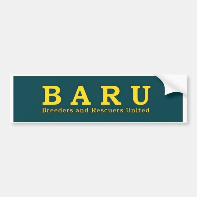 BARU Bumper Sticker (Front)