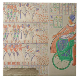 Bas-relief at Medynet-Abou, Palace of the Kings at Tile