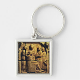 Bas relief of a hairdresser, Roman Key Ring