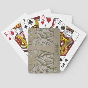 Bas Relief of Ancient Aztec Warriors, from The Sto Playing Cards