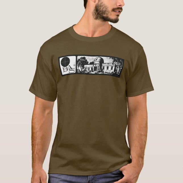 BAS T-Shirt with Retro Logos and Blueprint (Front)