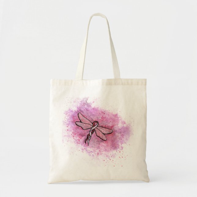 Basal and Squamous cell Carcinoma Awareness Ribbon Tote Bag (Front)