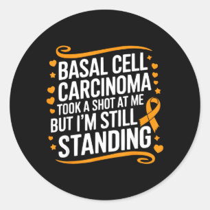 Basal Cell Carcinoma Awareness Skin Cancer Support Classic Round Sticker
