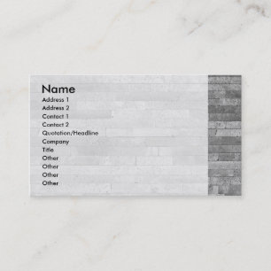 Basalt brick wall business card